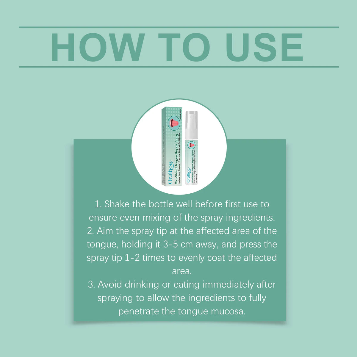 Tongue Care Fresh Breath Spray – Green Tea & Vitamin B1 Oral Breath Spray HIP