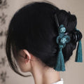 Chinese Style Acrylic Tassel Hair Clip – Elegant Hair Claw Hair Claw Clip HIP Green
