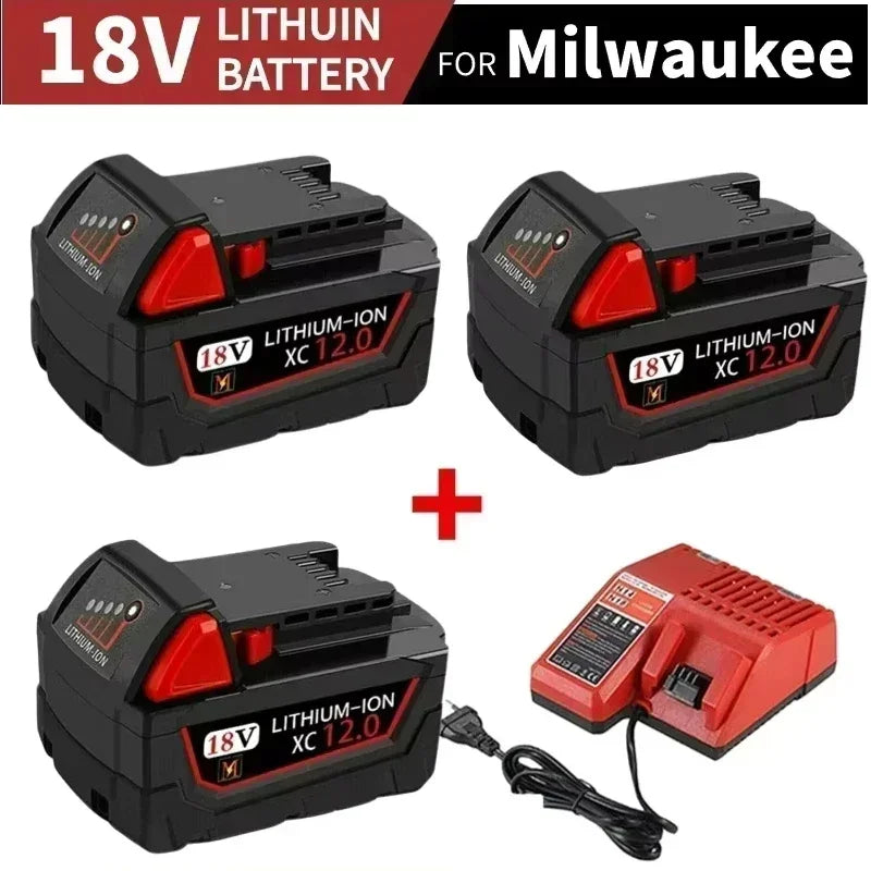 18V Li-Ion Replacement Battery for Milwaukee M18 – 6000mAh Power Tool Battery HIP