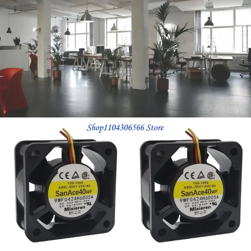 40mm Ball Bearing Server Cooling Fan 24V 3-Pin 40x40x20mm Server Cooling Fan HIP