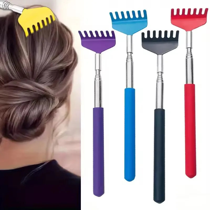 RUZOFO Telescoping Back Scratcher – Extendable Stainless Steel Back Scratcher Tool HIP