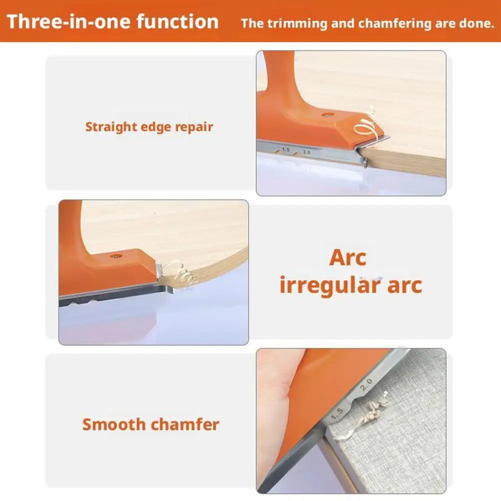 Right Angle/arc Universal Trimming Knife Woodworking 3-in-1 Edge Deburring Scraper Precision Wood Board Mini Chamferer Tools HIP