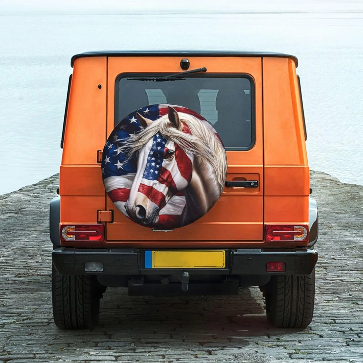 American Flag Spare Tire Cover 17" – RV, Truck & Trailer Spare Tire Cover HIP