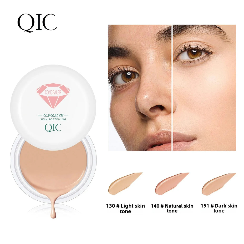 QIC High Coverage Waterproof Concealer Cream | All Skin Tones Concealer Foundation Cream HIP