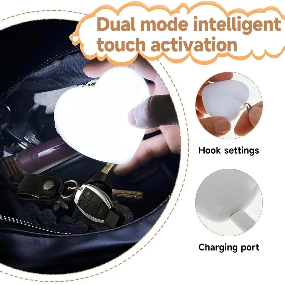 2-Pack Heart LED Purse Light – Motion Activated Handbag Lamp LED Purse Light HIP