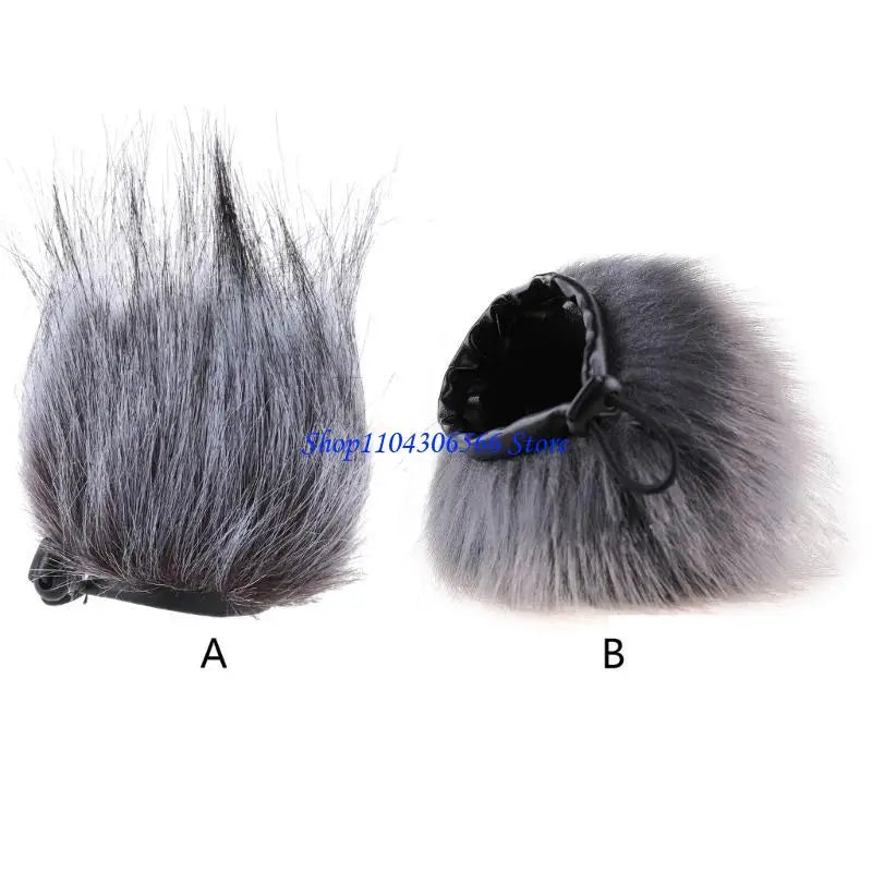 Furry Windscreen Muff Cover for H1N Voice Recorder Mic Microphone Windscreen HIP