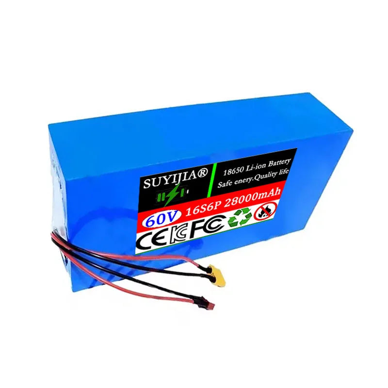 60V 28Ah 18650 Lithium Battery Pack 16S6P with BMS | SUYIJIA Lithium Battery Pack HIP