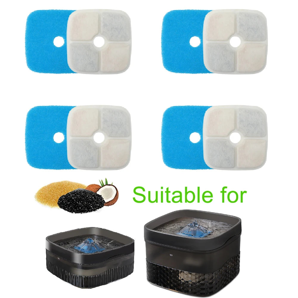Replacement Filters for 9L 5.5L Dog Water Fountain Activated Carbon Replacement Filters Pet Dog Cat Water Dispenser Filters HIP