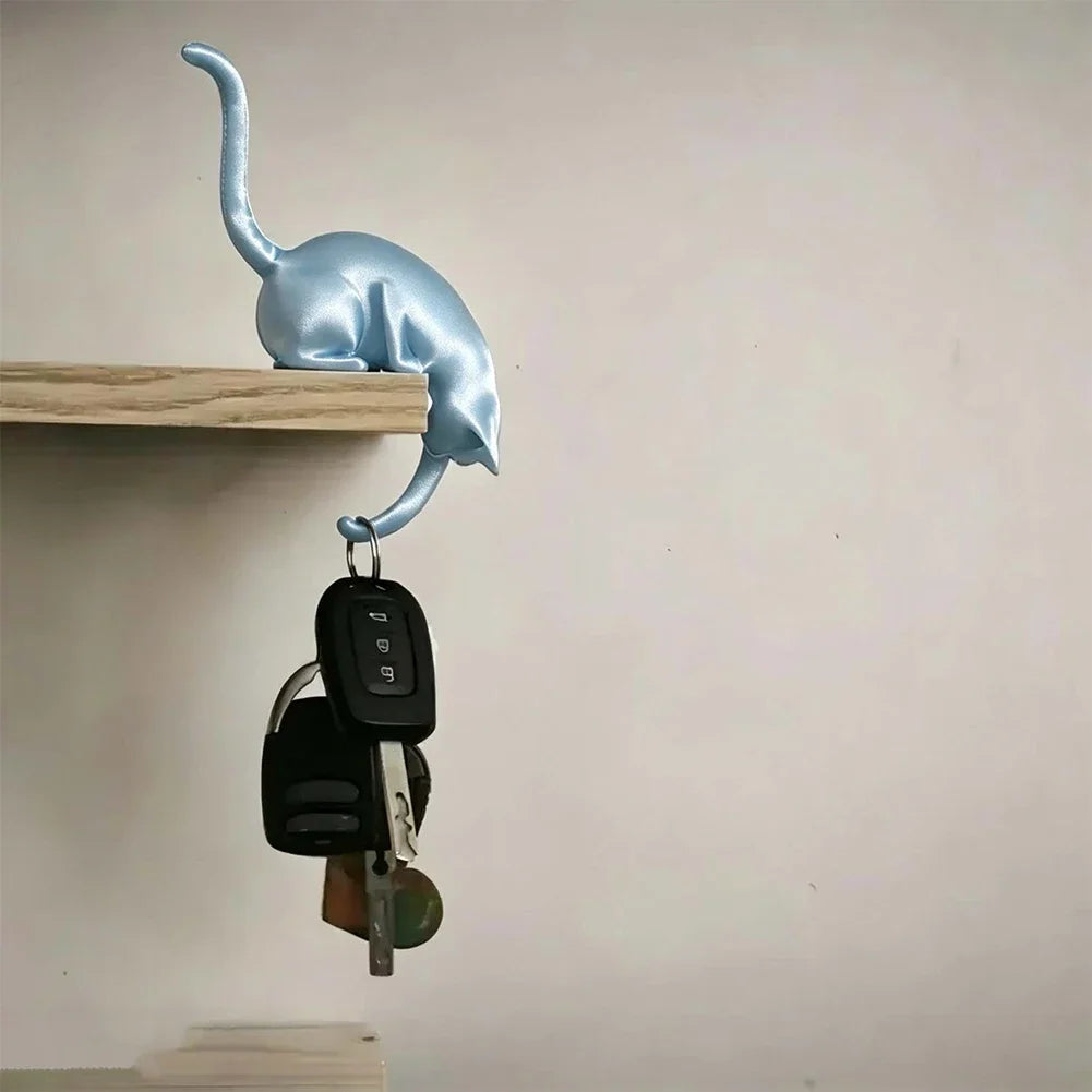 Creative and Cute 3D Cat Hanging Storage Hook Storage Rack Home Decoration Living Room Decoration Festival Decoration HIP