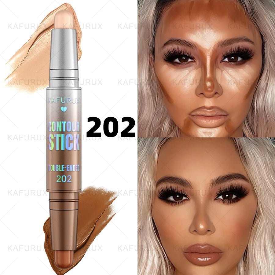 Dual-ended Contour Stick, Facial Foundation, Concealer, Long-lasting Dark Circles, Correcting Contour Concealer, Makeup Gifts HIP 202