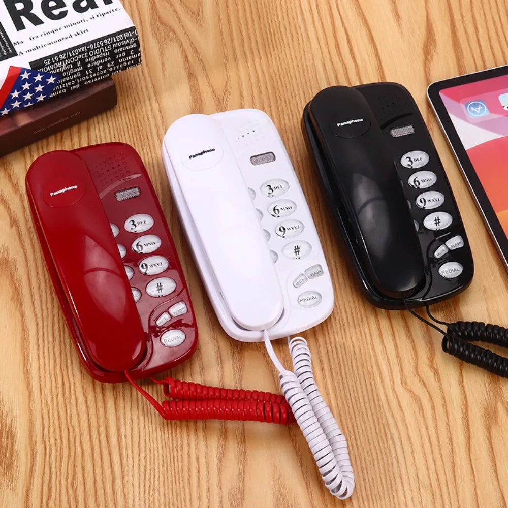 Corded Landline Phone – Caller ID, Large Buttons, Wall Mount Corded Telephone HIP