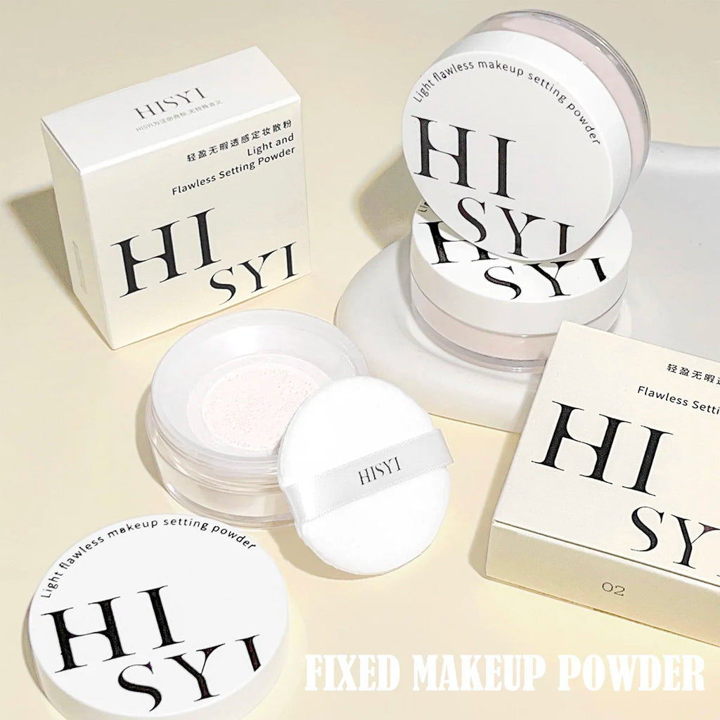 HISYI Flawless Matte Loose Setting Powder – Oil Control 10g Loose Setting Powder HIP
