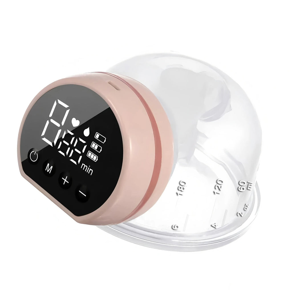 Hands-Free Wearable Electric Breast Pump – Silent & USB Wearable Breast Pump HIP 1pcs Pink