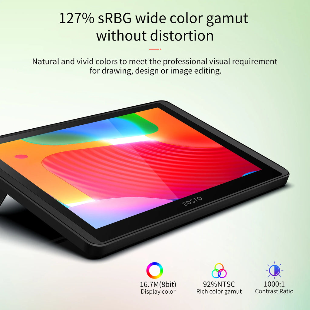 LCD Graphics Drawing Tablet Monitor 11.6 Inch Pressure Level Passive Technology with Tilt Function Support Windows MacOS USB-Pow HIP