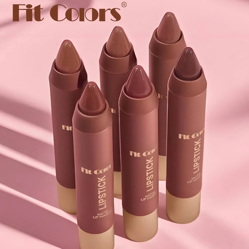 Fit Colors Velvet Matte Lip Liner Pen – 6 Chocolate Shades Matte Lip Liner Pen HIP