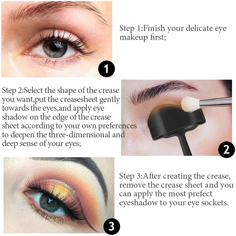 6-in-1 Eye Makeup Stamp Kit - Winged Eyeliner Stamp with 6 Replaceable Heads and Drying Stand, Quick-Symmetry Stencil Tool for P HIP