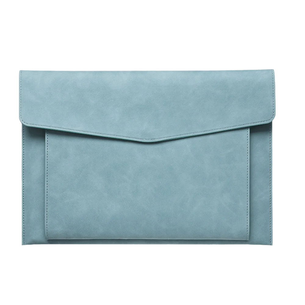 A4 PU Leather Document Bag – Large Capacity File Organizer Document File Bag HIP green