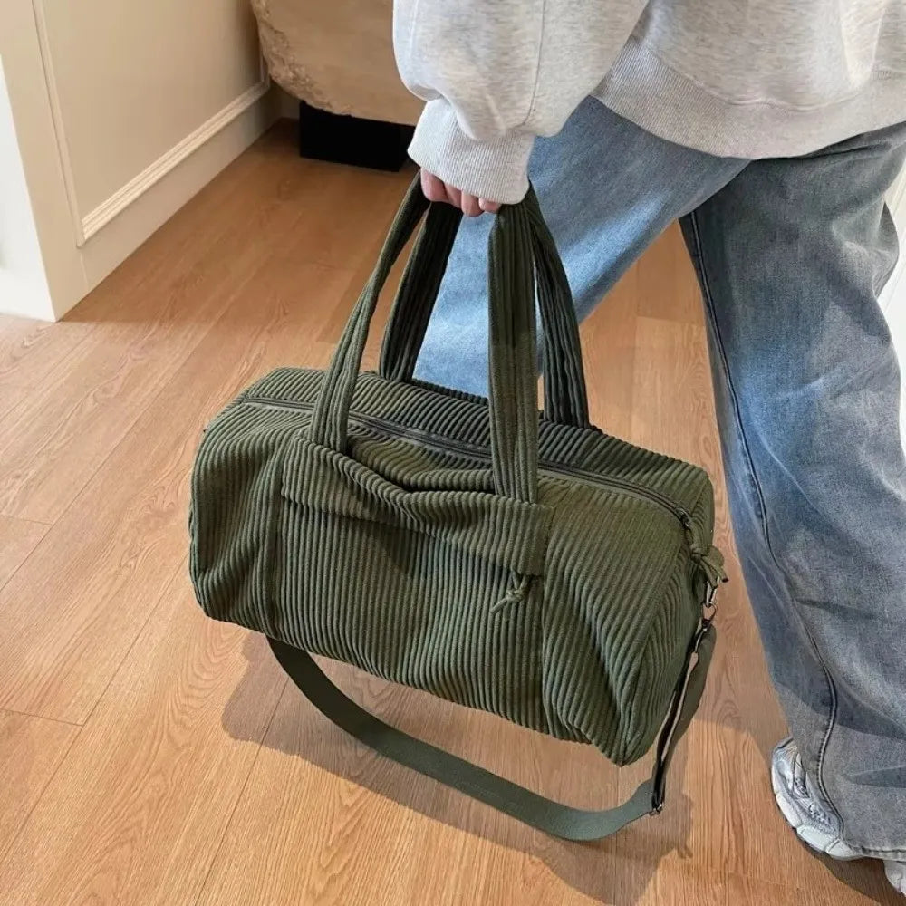 Women's Corduroy Tote Shoulder Bag – Large Capacity Handbag Corduroy Tote Bag HIP