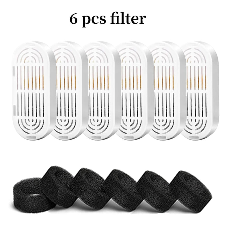 Replacement Activated Carbon Filter Cat Dog Drinking Fountain Replaced Filters for Pet Water Fountain Dispenser Accessories HIP 6Filter