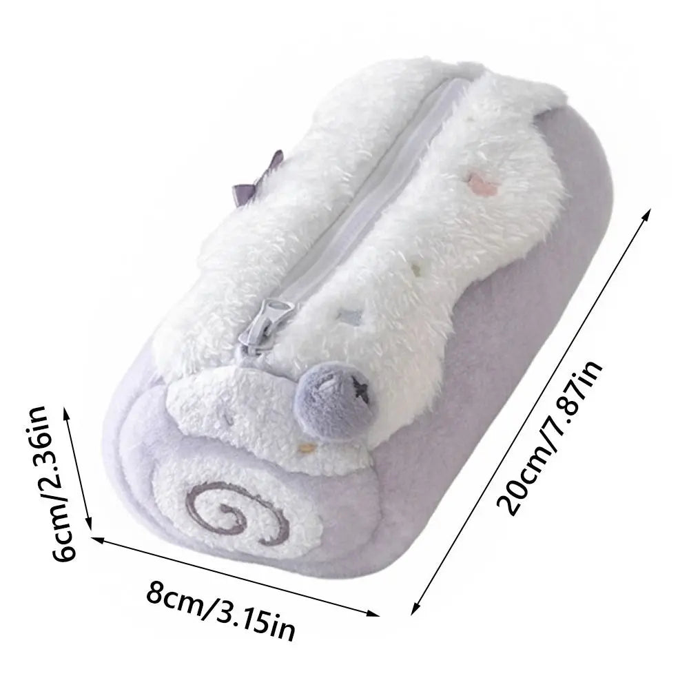 Blueberry Swiss Roll Pencil Case – Large Capacity Pen Bag Pencil Case HIP