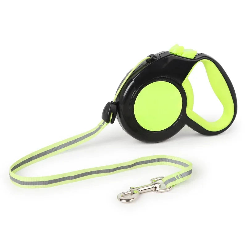 Reflective Retractable Dog Leash 3M 5M 8M – Small & Large Dogs Retractable Dog Leash HIP Green 8M