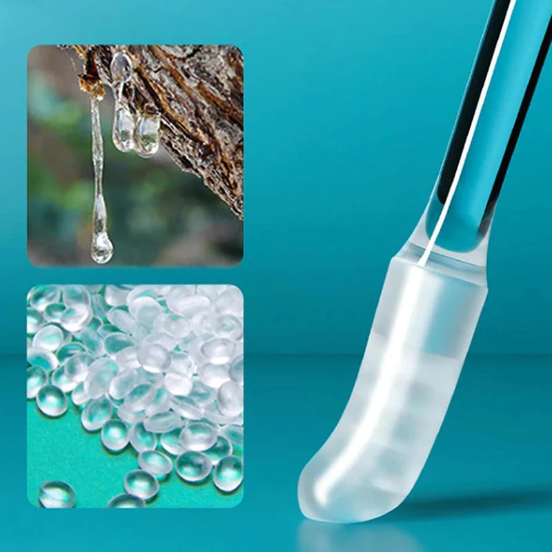 CAMMUO Sticky Ear Wax Removal Kit – Spoon & Swabs Ear Cleaning Kit HIP