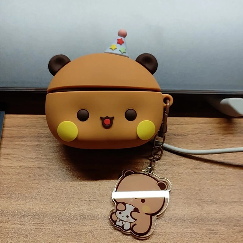 Panda Bubu & Yier Cartoon Wireless Earphone Case Earphone Case HIP