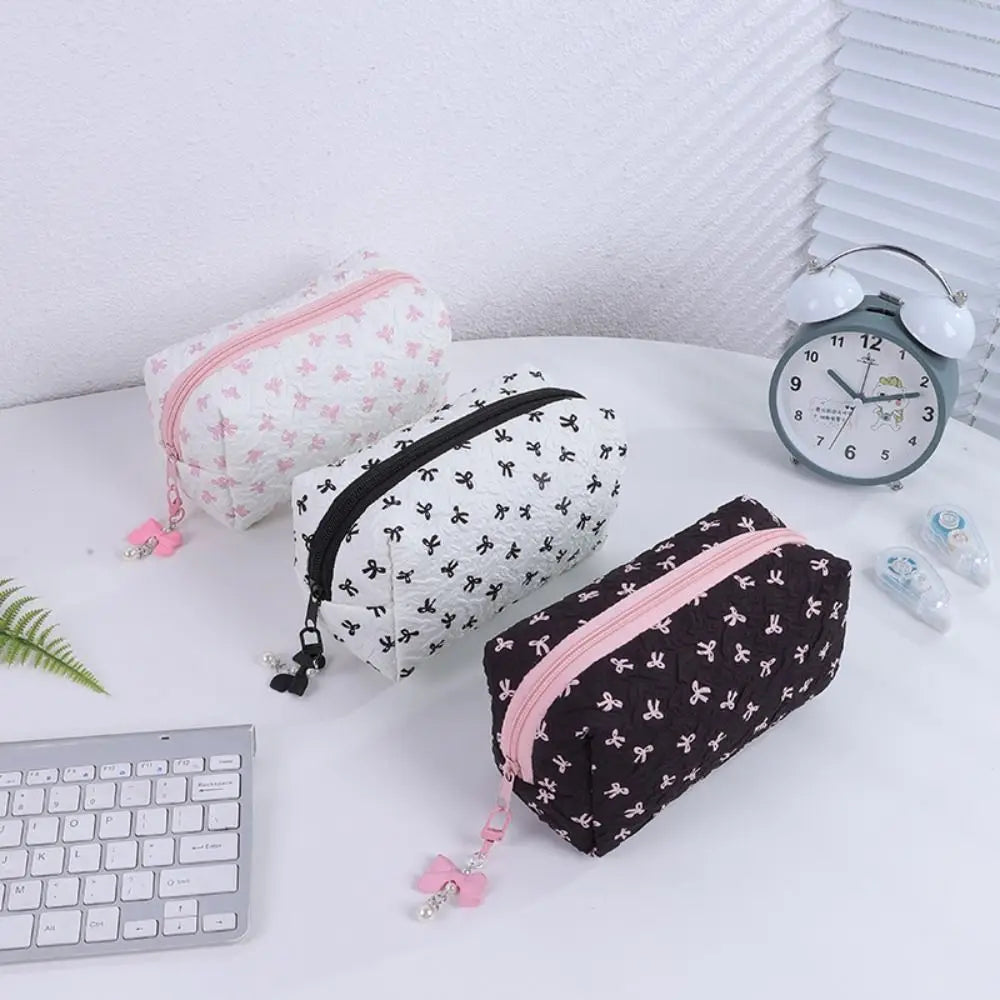 Bowknot Pencil Case – Large Capacity Pen & Cosmetic Bag Pencil & Cosmetic Case HIP