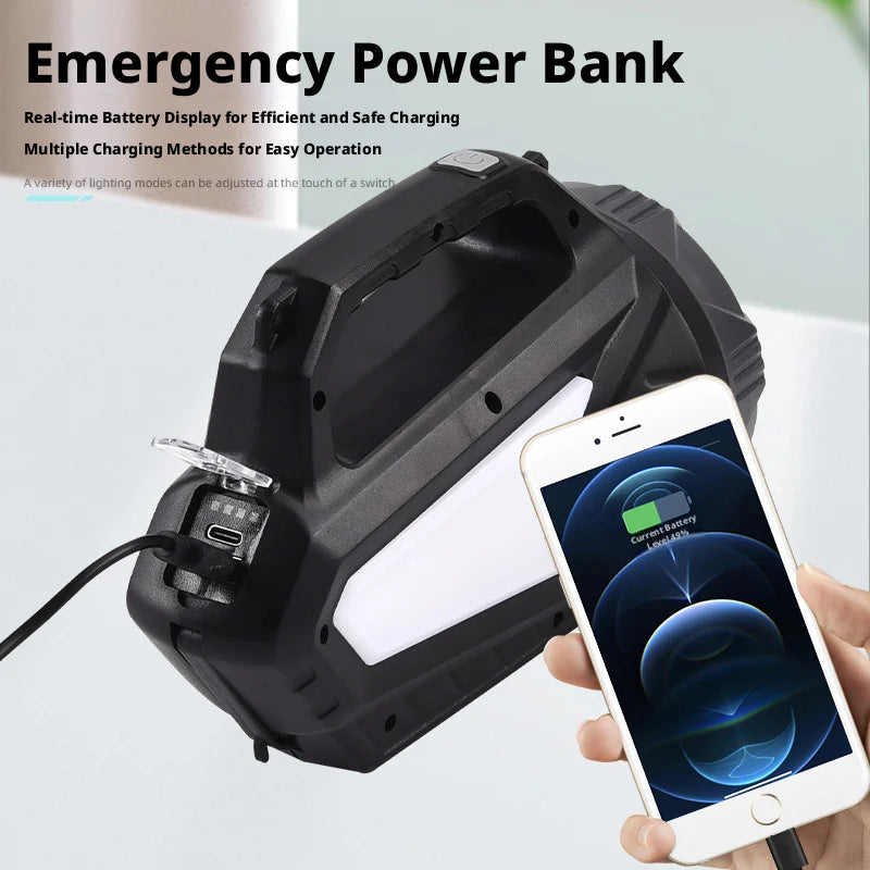 Rechargeable Super Bright LED Searchlight – Waterproof Handheld LED Searchlight HIP