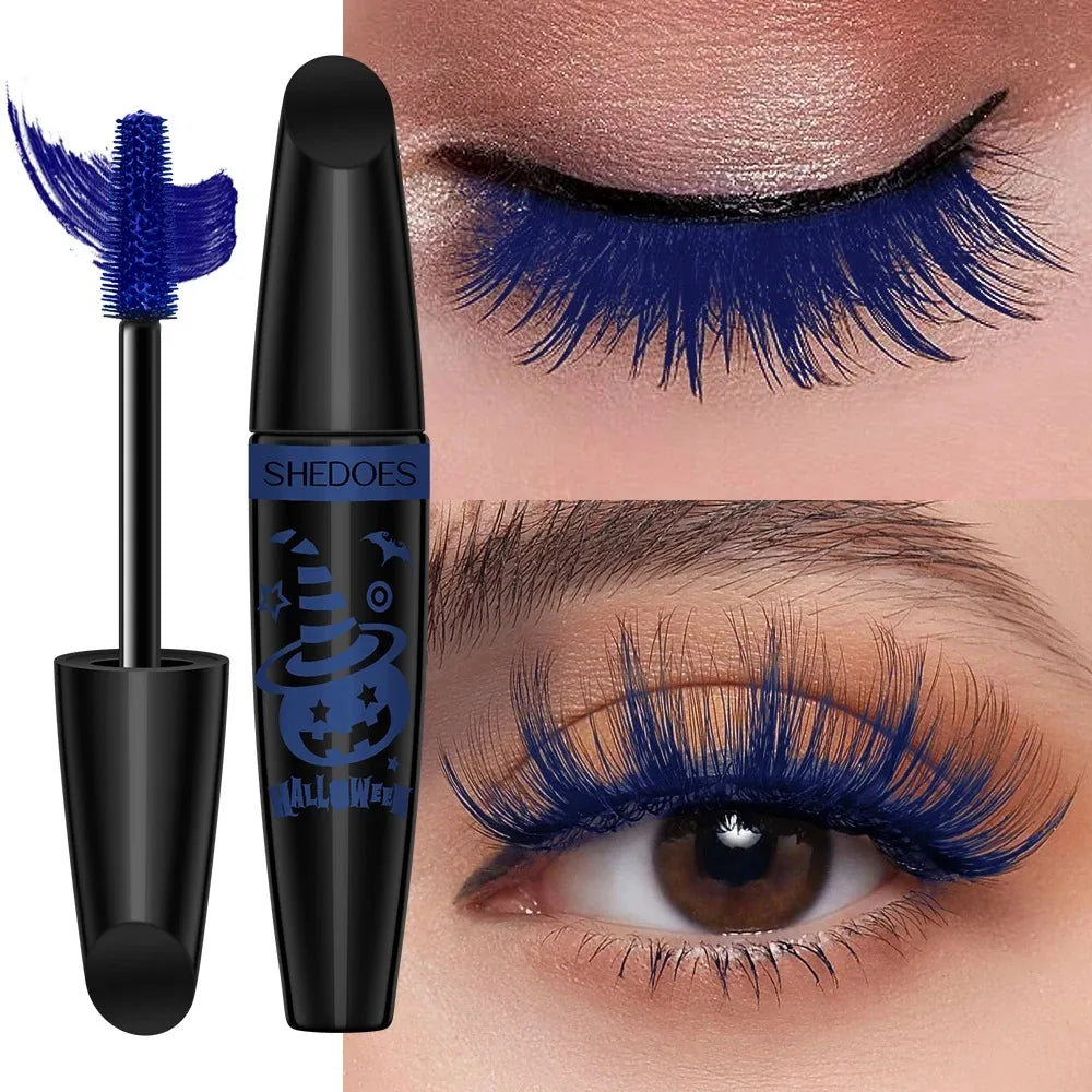 10 Color Waterproof Volumizing Mascara Smudge-Proof Curling Long-Lasting Sapphire Blue Pink Mascara for Bold Eye Look Cosmetics HIP 03 1