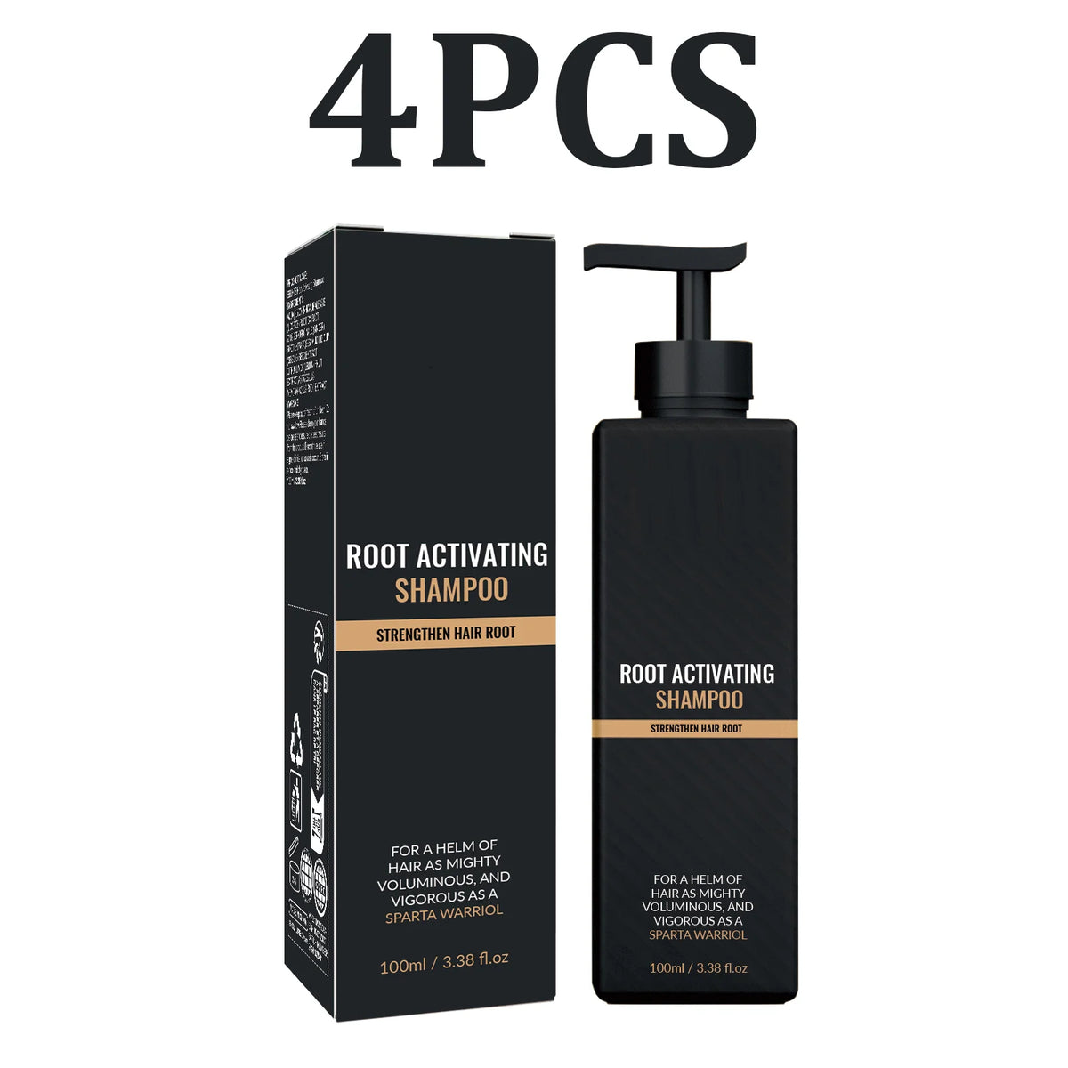 Men's Gentle pH Balanced Shampoo – Nourishing, All Hair Types Men's Shampoo HIP 4PCS