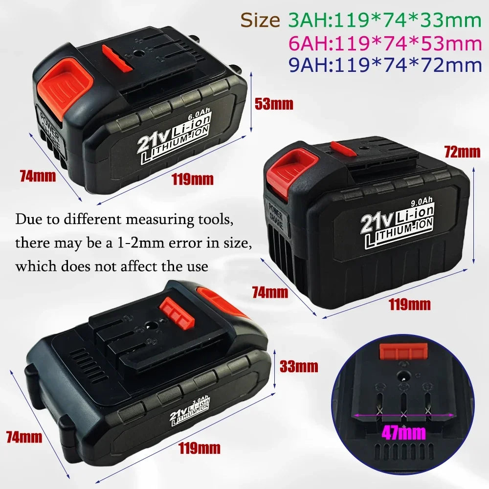 21V Li-Ion Replacement Battery for Dayi Cordless Power Tools Power Tool Battery HIP
