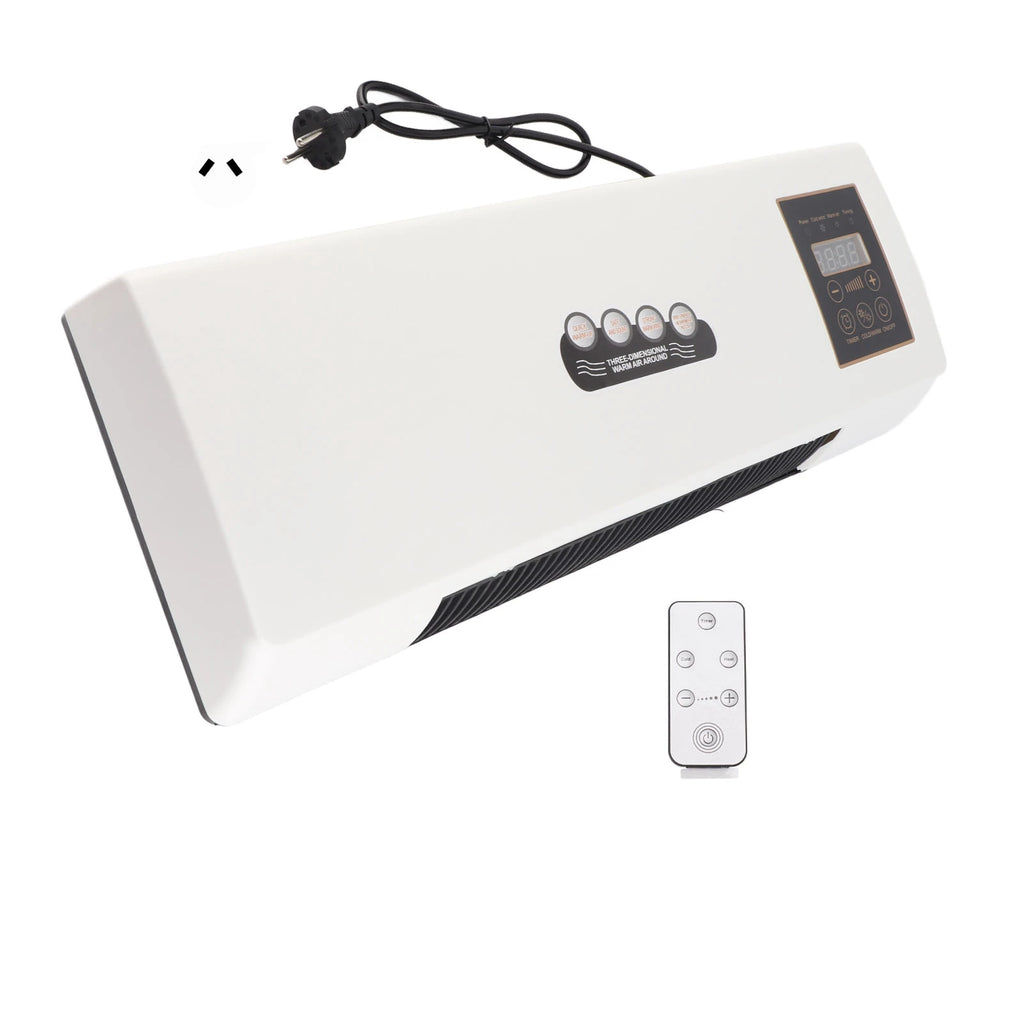 1800W Wall Mounted Heater Electric Heating Machine PTC Heating Heater with Remote Control Timer for Bedroom Bathroom HIP