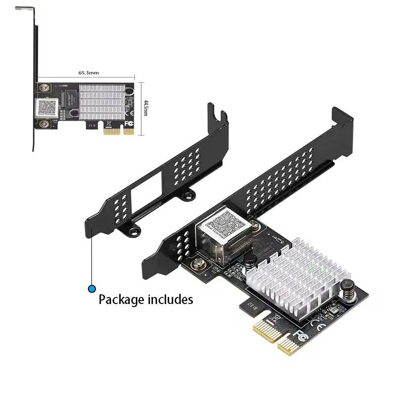 2.5G PCIe Network Card RTL8125 RJ45 Ethernet Adapter Single Port PCIe Network Card HIP