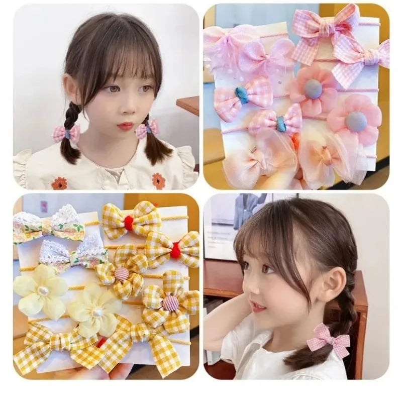 10-Pack Girls' Scrunchies & Elastic Hair Bands – Kids Kids Hair Scrunchies HIP