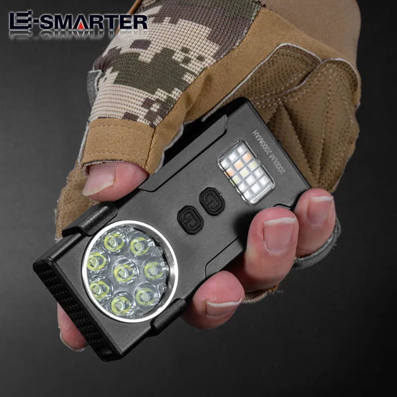 ESMARTER Rechargeable EDC Keychain Flashlight – 10 Modes LED Keychain Flashlight HIP