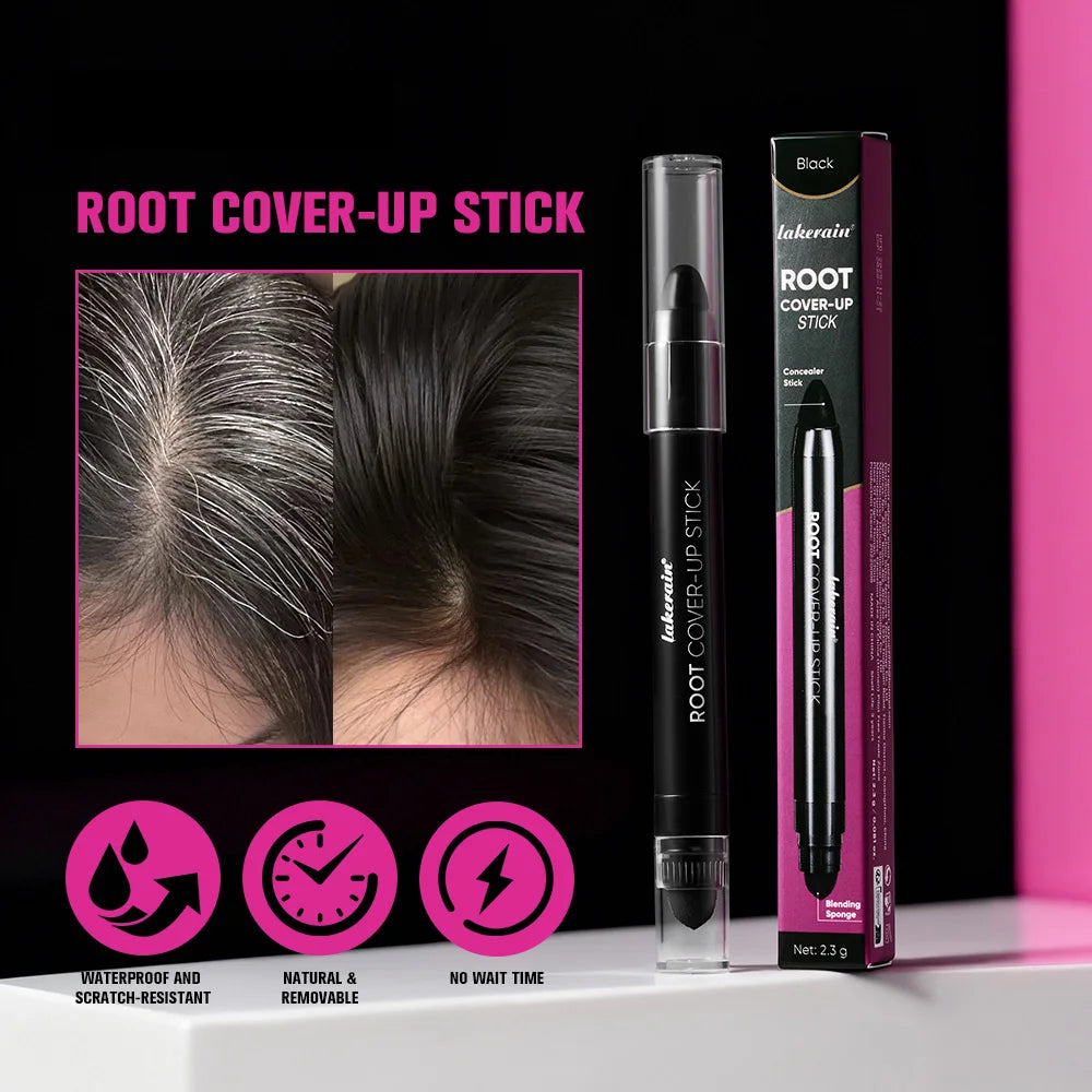 Hair Line Stick Pen Waterproof Hair Dye Pen & Brush Instantly Cover Grey White Hair Natural Hair Filling Hairline Shadow Makeup HIP