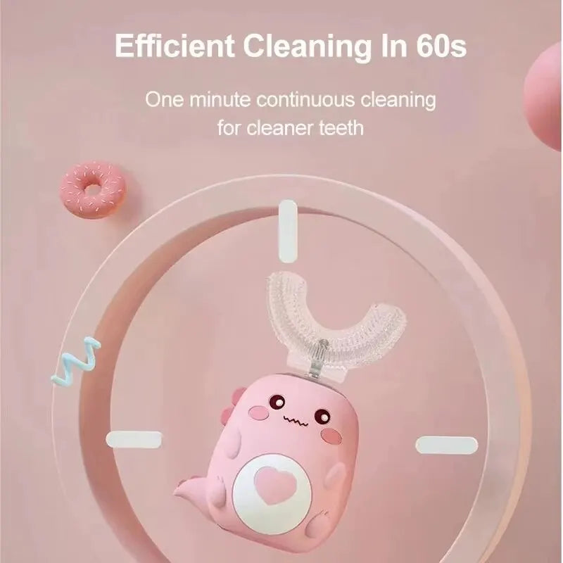 Kids U-Shaped Electric Toothbrush – 360° Sonic, USB Charge Kids Electric Toothbrush HIP