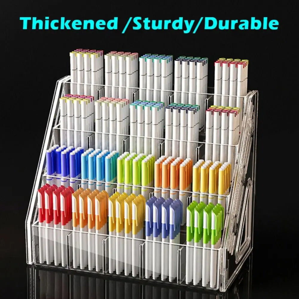 Clear Acrylic Pen Holder – 3/4/5 Layer Desktop Organizer Desktop Pen Organizer HIP