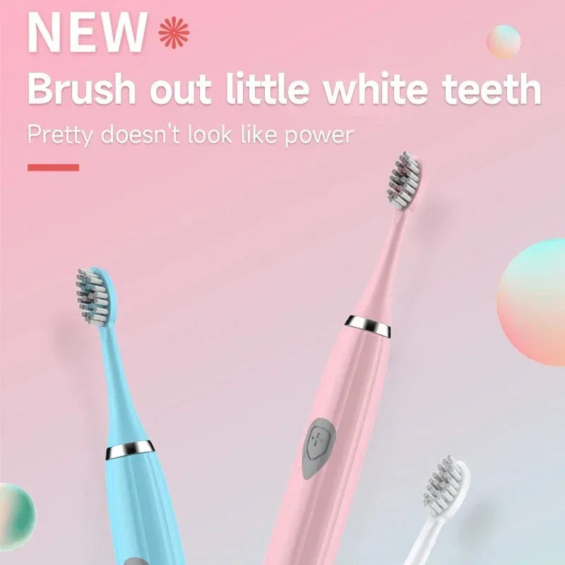 Electric Toothbrush for Adults – IPX6 Waterproof, 3 Brush Heads Electric Toothbrush HIP