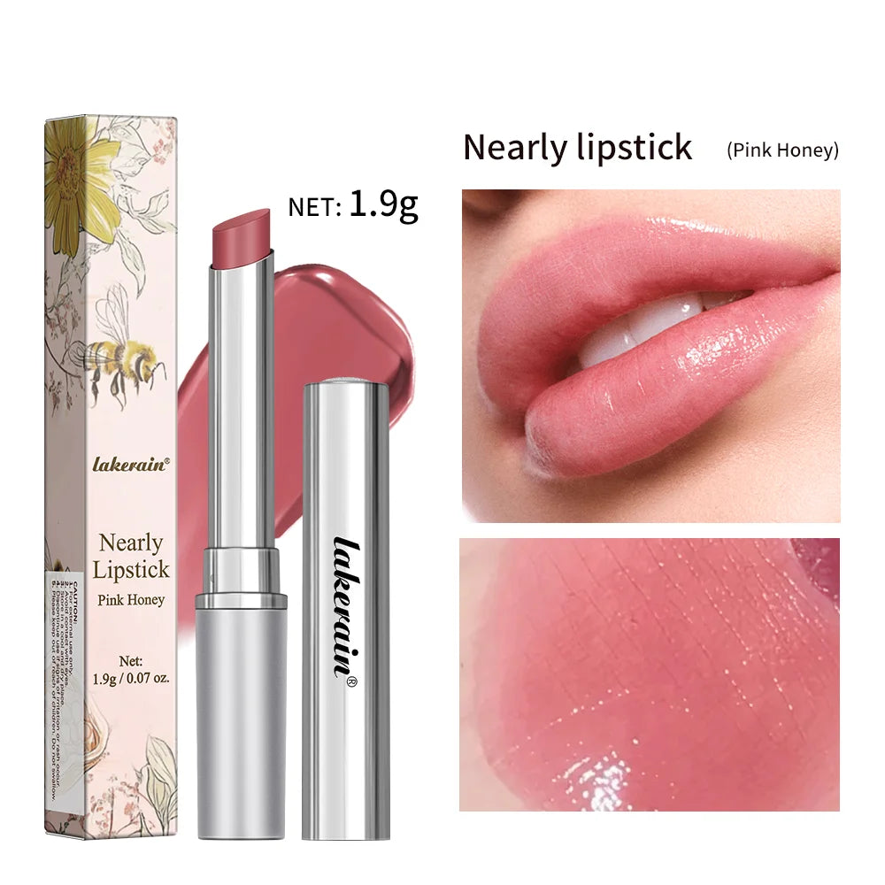 Honey Healthy Natural Colorless Lip Balm Lipstick Long Lasting Moisturizing Lips Plumper Nourish Makeup Lip Care Cosmetics HIP 1pc pink