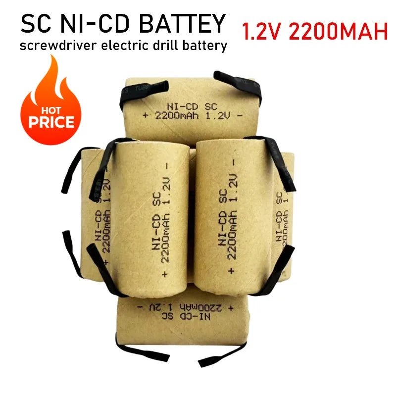 NiCd SC 1.2V 2200mAh SubC Rechargeable Battery – Power Tools Power Tool Battery HIP