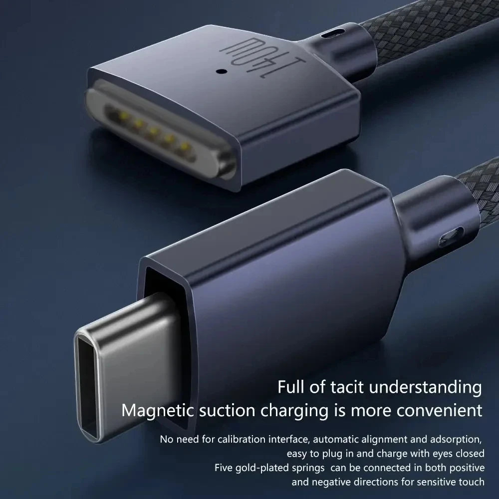 140W USB-C to MagSafe 3 Charging Cable 2M – MacBook Air/Pro Laptop Charging Cable HIP