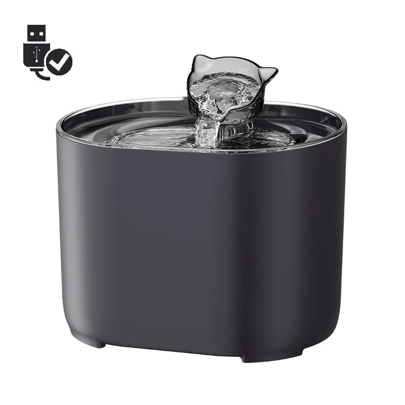 Cat Water Fountain Auto Filter USB Electric Mute Cats Dog Drinker Bowl Recirculate Filtring Drinker for Cats Pet Water Dispenser HIP Basic Version