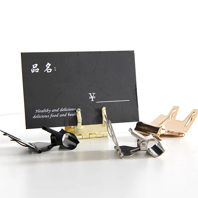 Metal Shelf Edge Price Tag Clip Holder 5.1x2.8cm Price Tag Clip Holder HIP