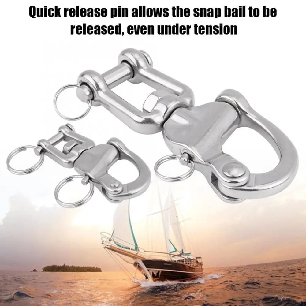 316 Stainless Steel Jaw Swivel Snap Shackle – Quick Release Marine Snap Shackle HIP