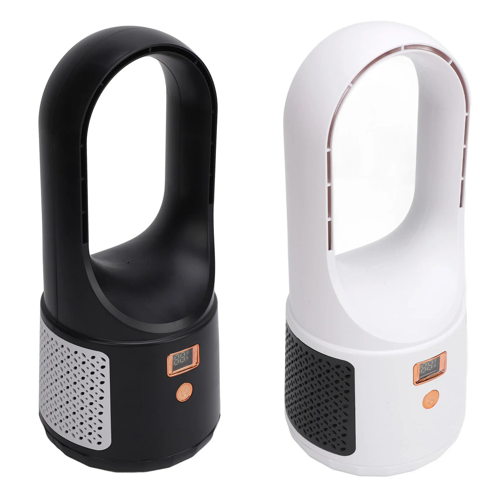 Bladeless Cooling Fan USB Desk Fan 6 Speeds Wind Quiet Portable Bladeless Cooling Fan with Power Display for Home Bedroom HIP