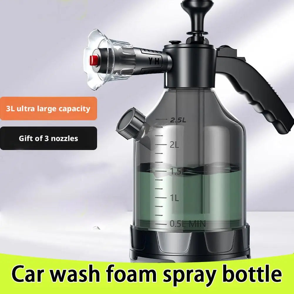 Professional Car Wash Foam Pump Sprayer 2.5L Hand Pressurized Water Spray Bottle For Auto Detailing Cleaning Snow Foam Cannon HIP