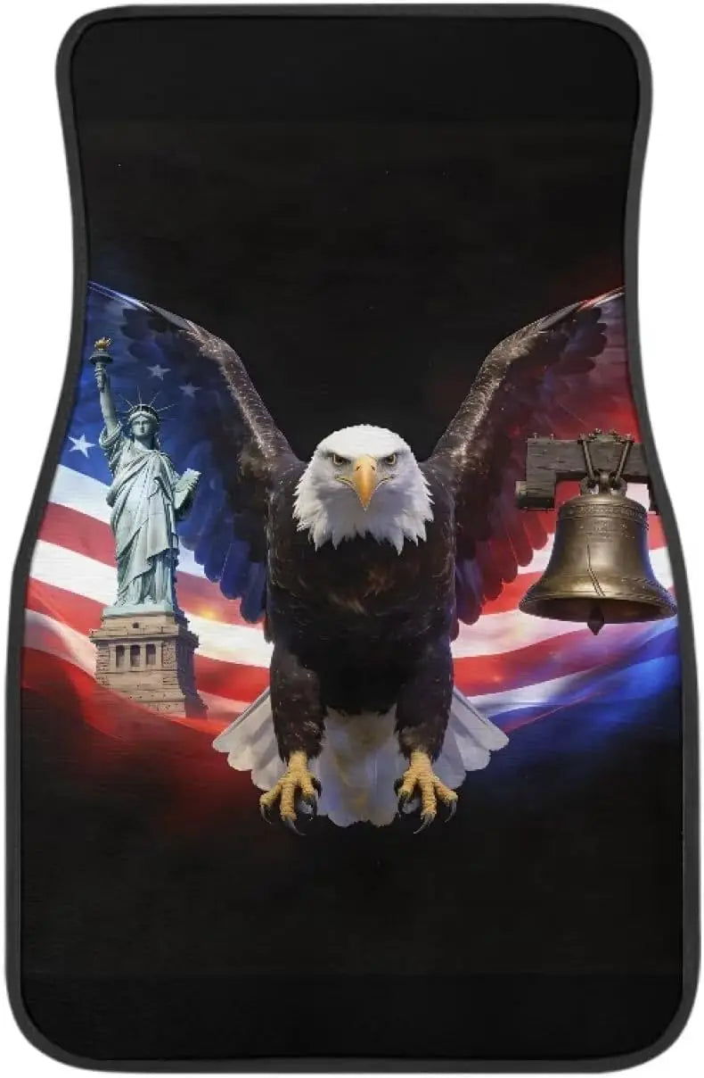 USA 250th Anniversary Patriotic Car Floor Mats – Set of 4 Car Floor Mats HIP