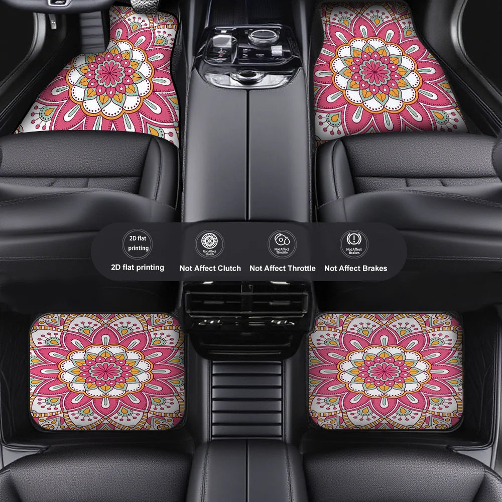 Crystal Velvet Car Floor Mats – Double-Layer Universal Fit Car Floor Mats HIP